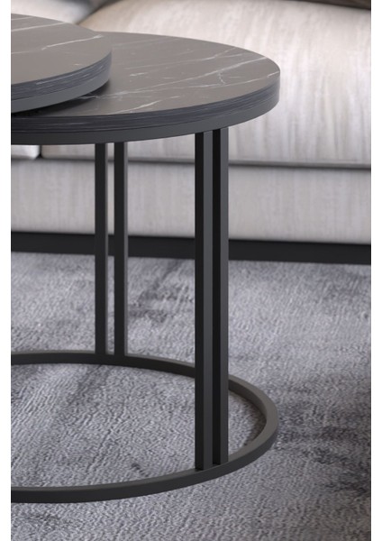 Orta Sehpa Zigon Sehpa Yan Sehpa 3 Lü Set Dolunay Bendir fiyatları