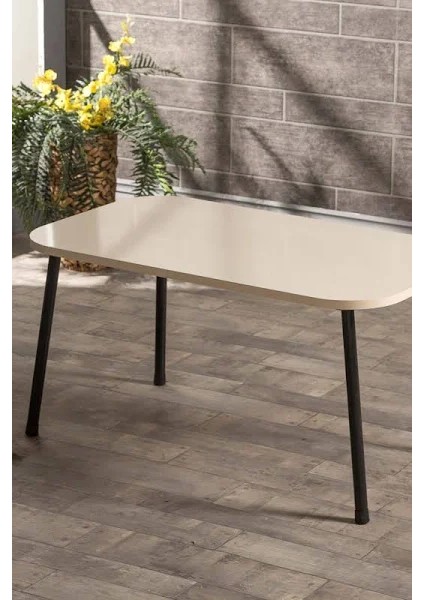 Zigon Sehpa ve Orta Sehpa Set Kr Metal Krem fiyatları