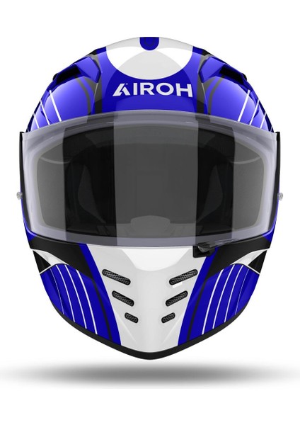 Aıroh Connor Achıeve Blue Gloss Kask
