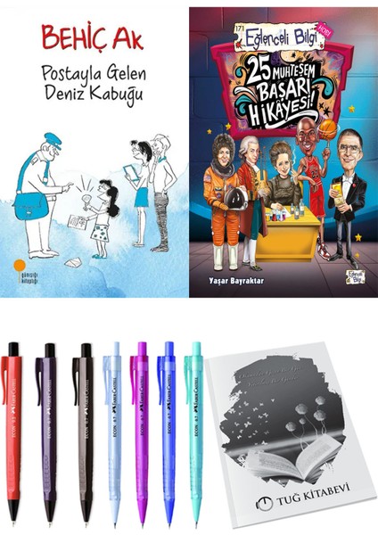 25 Muhteşem Başarı Hikayesi ve Postayla Gelen Deniz Kabuğu 2'li Set + Hediyeli