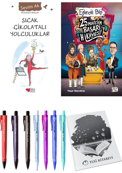 25 Muhteşem Başarı Hikayesi ve Sıcak Çikolatalı Yolculuklar 2'li Set + Hediyeli