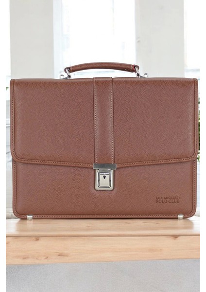 Taba Vintage Klasik Tarz A4 Kağıt Uyumlu Evrak Çantası