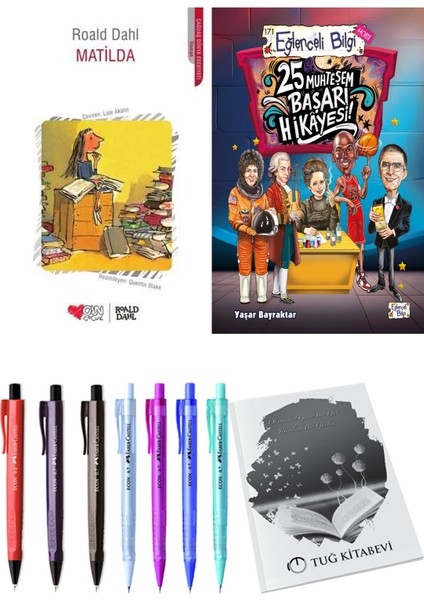 25 Muhteşem Başarı Hikayesi ve Matilda 2'li Set + Hediyeli