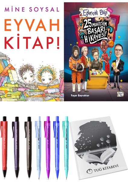 25 Muhteşem Başarı Hikayesi ve Eyvah Kitap! 2'li Set + Hediyeli