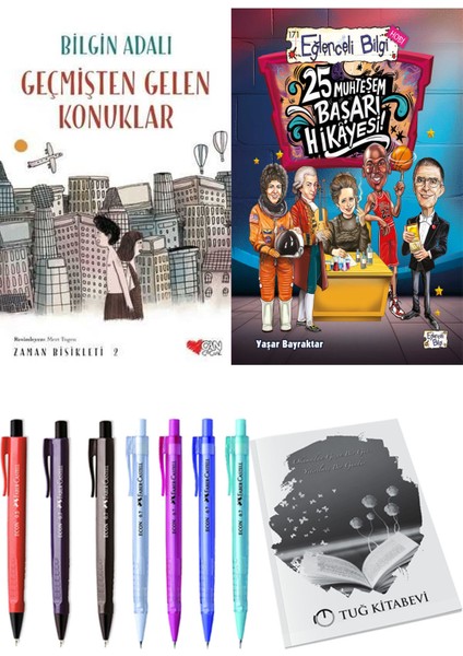 25 Muhteşem Başarı Hikayesi ve Zaman Bisikleti 2 Geçmişten Gelen Konuklar 2'li Set + Hediyeli