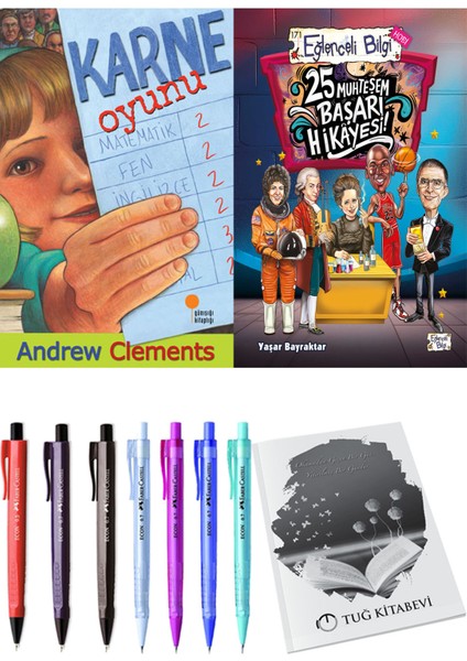 25 Muhteşem Başarı Hikayesi ve Karne Oyunu 2'li Set + Hediyeli