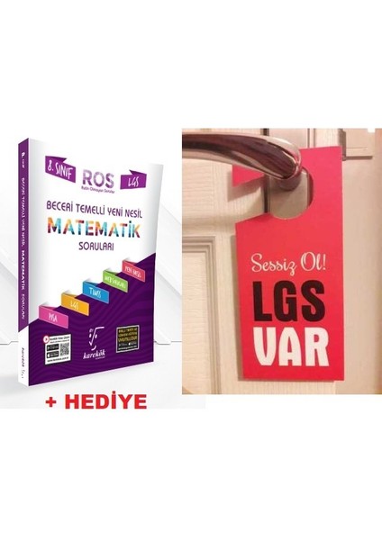 Karekök 8.sınıf Yeni Lgs Ros Matematik Soru Bankası + Hediye Lgs Kapı Askılık Uyarı Levha