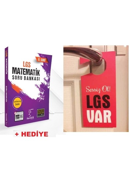 Karekök 8.sınıf Yeni Lgs Matematik Soru Bankası + Hediye Lgs Kapı Askılık Uyarı Levha