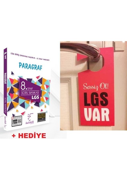 Karekök 8.sınıf Yeni Lgs Paragraf Soru Bankası + Hediye Lgs Kapı Askılık Uyarı Levha