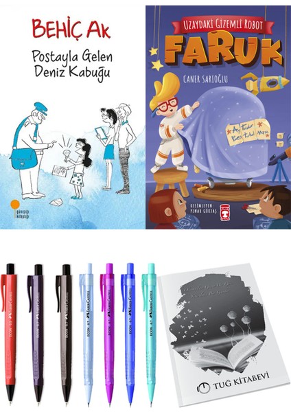 Uzaydaki Gizemli Robot Faruk ve Postayla Gelen Deniz Kabuğu 2'li Set + Hediyeli