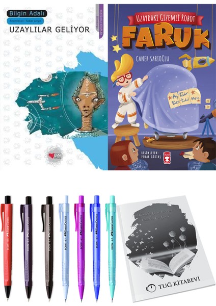 Uzaydaki Gizemli Robot Faruk ve Uzaylılar Geliyor 2'li Set + Hediyeli