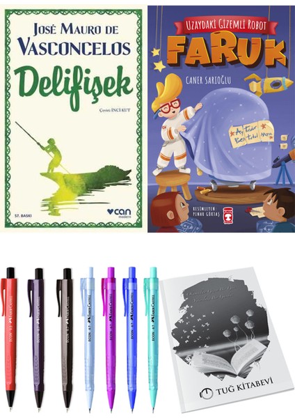 Uzaydaki Gizemli Robot Faruk ve Delifişek 2'li Set + Hediyeli