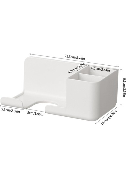 Duvara Monte Edilebilir Saç Kurutma Makinesi Tutucu - Pratik Banyo Organizeri, Depolama Çözümü
