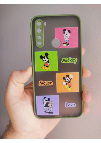 Xiaomi Redmi Note 8 Uyumlu Mickey Mouse Tuşları Renkli Hux Kılıf