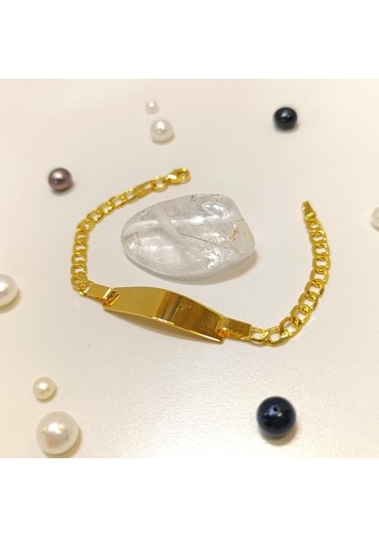 Isim Yazılabilir Döküm Çocuk Bileklik 14 Ayar Altın Hd Videolu