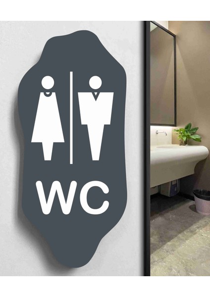 Wc Bay - Bayan Alüminyum 25 x 12 cm Antrasit Renk fiyatları