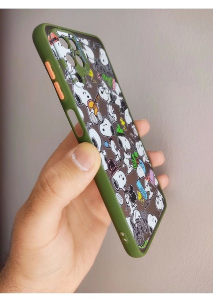 Samsung Galaxy A12 Uyumlu Snoopy Tasarım Tuşları Renkli Hux Kılıf fiyatları