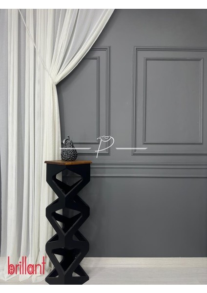 Tül Perde Brillant Marka Macreme Desen File Tül