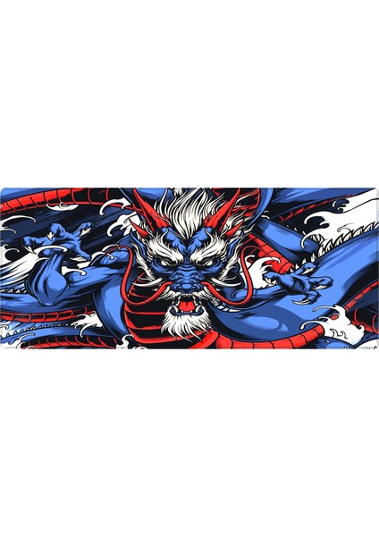 Dragon Mouse Pad 70X30 Mouse Pad Oyuncu Mause Pad Xxl Büyük Mousepad Kenar Dikişli Yıkanabilir Speed Mause Pad