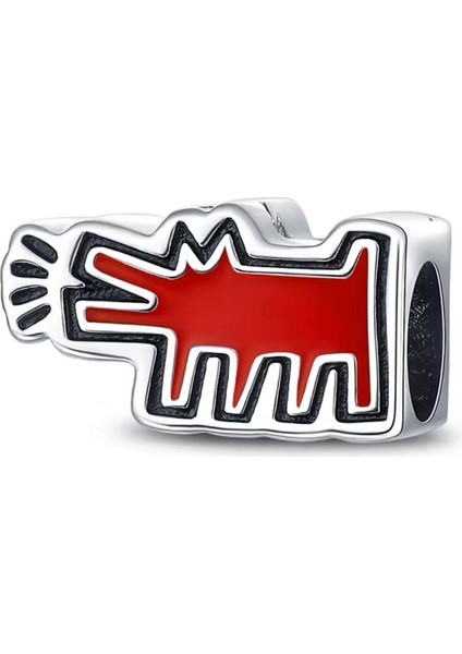 Keith Haring™ x Barking Dog Charm 925 Ayar Gümüş