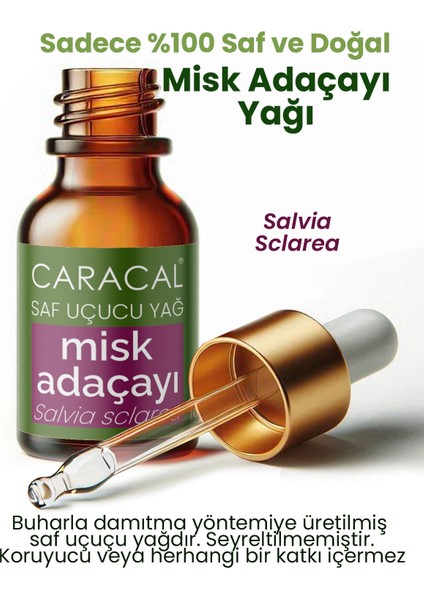 10ml Saf Misk Ada Çayı Yağı Doğal Ada Çayı Yağı Clary Sage Essential Oil