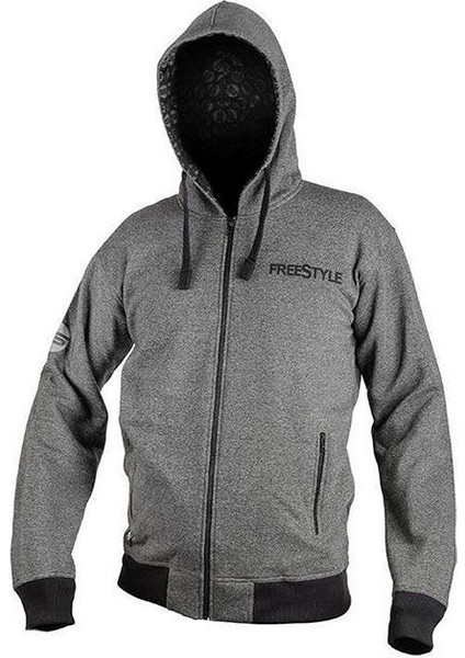 Spro Freestyle Gri x Bk Kapüşonlu - Xl