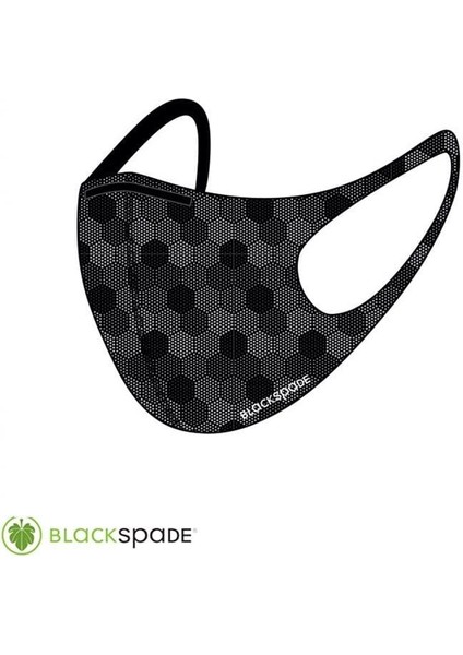 Blackspade Unisex Koruyucu Maske Altıgen Desen M indirimleri