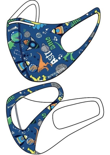 Blackspade Çocuk Koruyucu Maske Astronot Desen S1