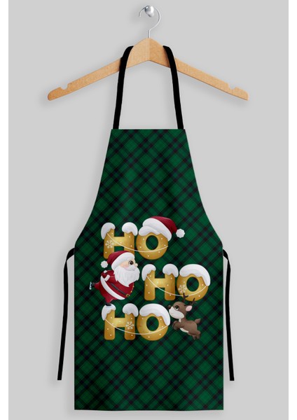 Yılbaşı Yeşil Ho Ho Ho Mutfak Önlüğü