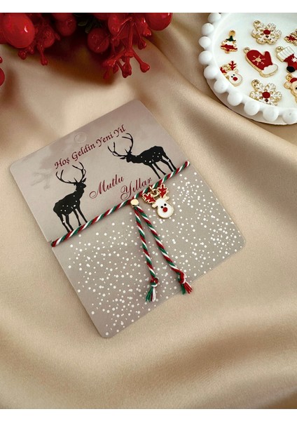 Yeni Yıl Temalı Ayarlanabilir Bileklik – Sevdiklerinize Özel Hediye