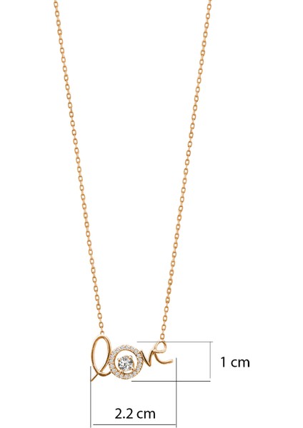 Love Imza Aşk Yazısı Gümüş Taşlı Kolye 925 Ayar Kırmızı Renk modelleri