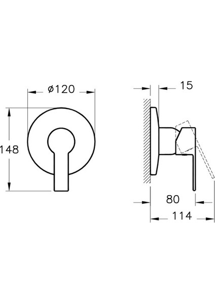 Artema Fold S Ankastre Duş Bataryası A42538 fiyatları