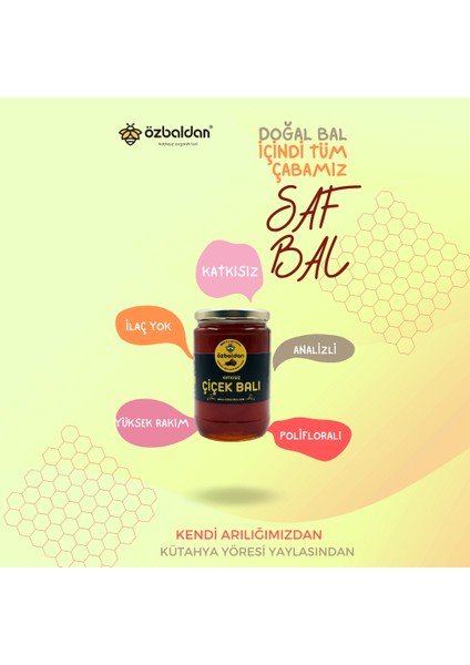 Katkısız Çiçek Balı 850 gr