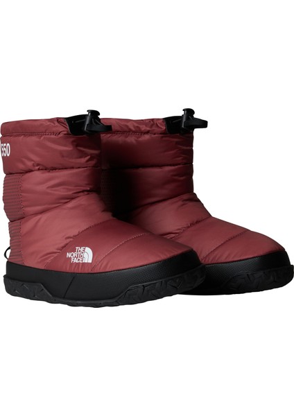 W Nuptse Apres Bootie Kadin Bordo Bot NF0A5LWC8IM1