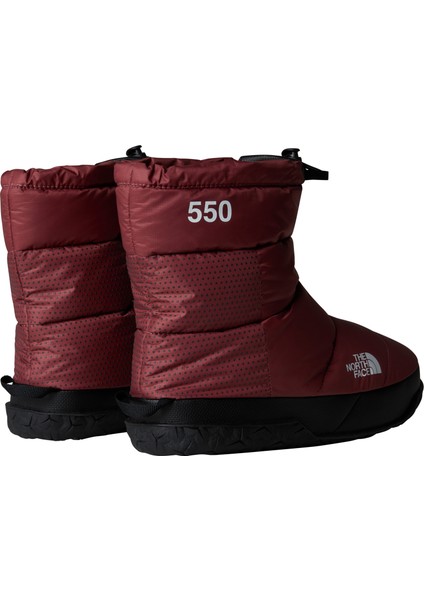W Nuptse Apres Bootie Kadin Bordo Bot NF0A5LWC8IM1