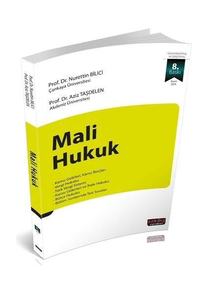 Mali Hukuk - Nurettin Bilici, Aziz Taşdelen Kasım 2024