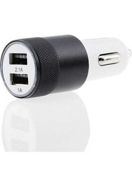 Çakmak Soketi Çift Usb'li-Siyah / ICCA84-2