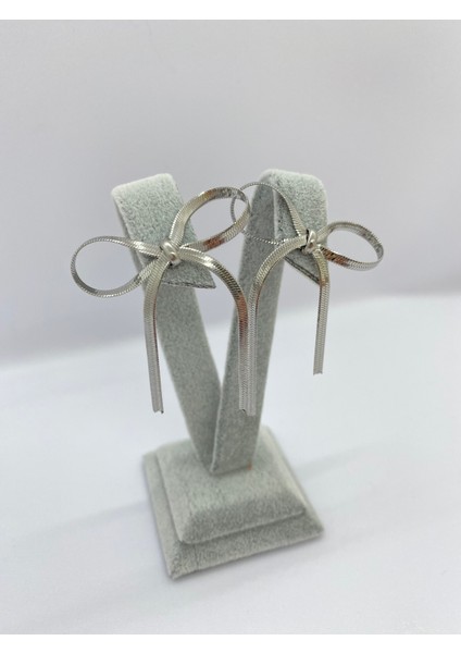 Lucky B&e Ince Zincir Fiyonk Çelik Küpe Silver fırsatları