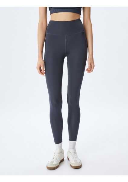 Spor Tayt Yüksek Bel Slim Fit Dikiş Detaylı Interlok modelleri