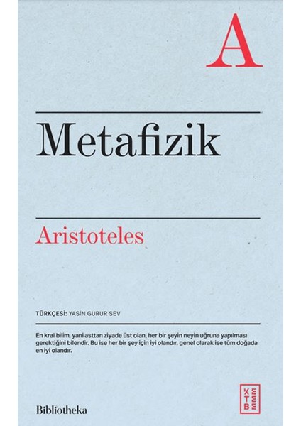 Metafizik – Aristoteles