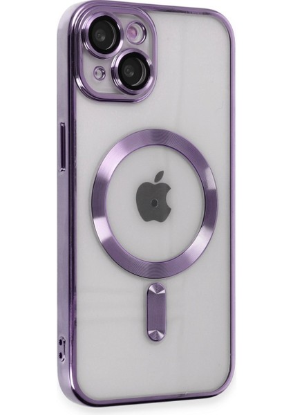 iPhone 15 Uyumlu Kılıf Kamera Lens ve Hoparlör Toz Korumalı Magsafe Şarj Özellikli Esnek Silikon