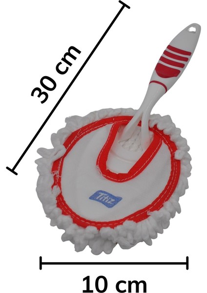 Mikrofiber Duster Toz Leke Kir Alıcı Temizleyici Tutacaklı Temizlik Bezi Aparatı - EMY3636-8244