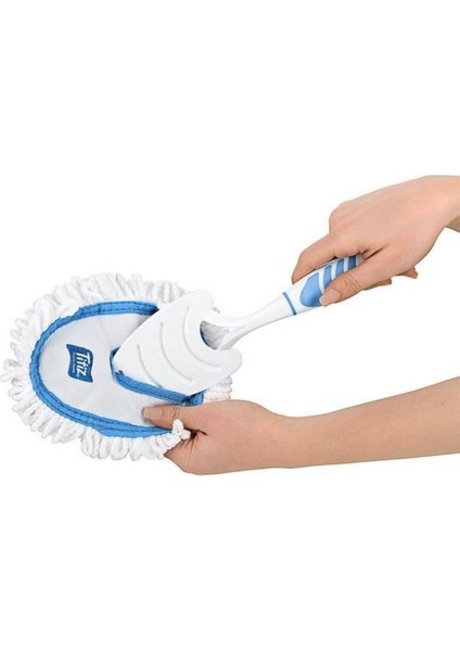 Mikrofiber Duster Toz Leke Kir Alıcı Temizleyici Tutacaklı Temizlik Bezi Aparatı - EMY3636-8244