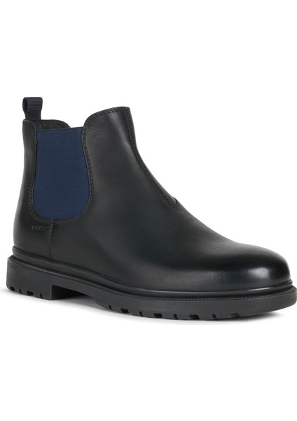 Deri + Tekstil Siyah - Lacivert Erkek Bot U Andalo A - Oıl.lea fiyatları