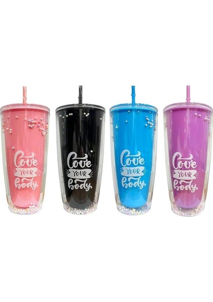 PM3002 Bubble Balls Pipetli Bardak 750 ml