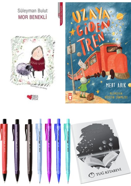 Uzaya Giden Tren ve Mor Benekli 2li Set