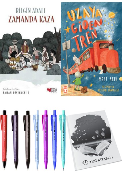 Uzaya Giden Tren ve Zamanda Bisikleti 3 Zamanda Kaza 2li Set