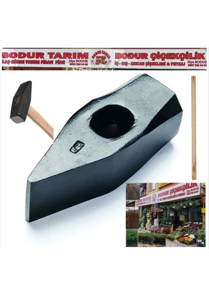Bulancak 5 Kğ Lık 80 cm uzunluğunda Ağaç Saplı Dövme Çelik Kesme Balyozu modelleri