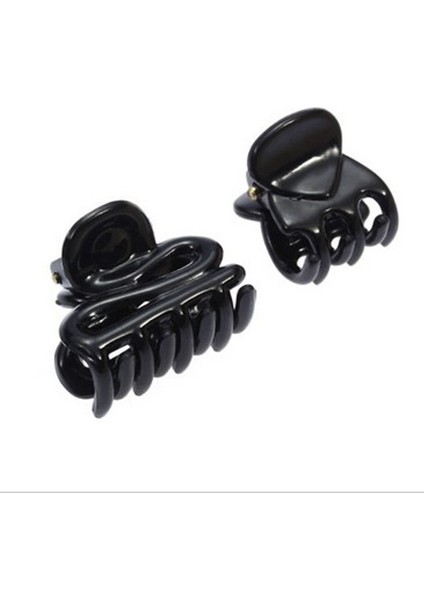 10 Adet Karışık Küçük Plastik Siyah Saç Tokası Saç Tokası Pençe Kelepçeler Popüler Gby Renk Siyah (Yurt Dışından) modelleri