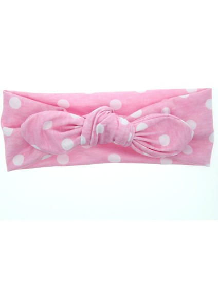 Pembe Tarzı Bebek Çocuk Sevimli Kız Çocuklar Yay Saç Bandı Turban Düğüm Tavşan Bandana Baştakı - (Yurt Dışından)